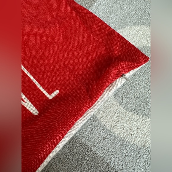 Merry Christmas / Candy Cane Pillow Covers 18x18 - Picture 3 of 4